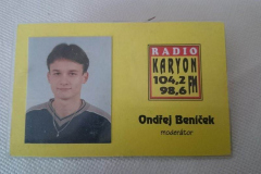 Moderátor Ondřej Beníček